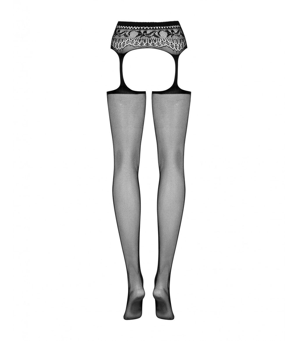 CALZE CON GIARRETTIERA S307 NERO XL/XXL