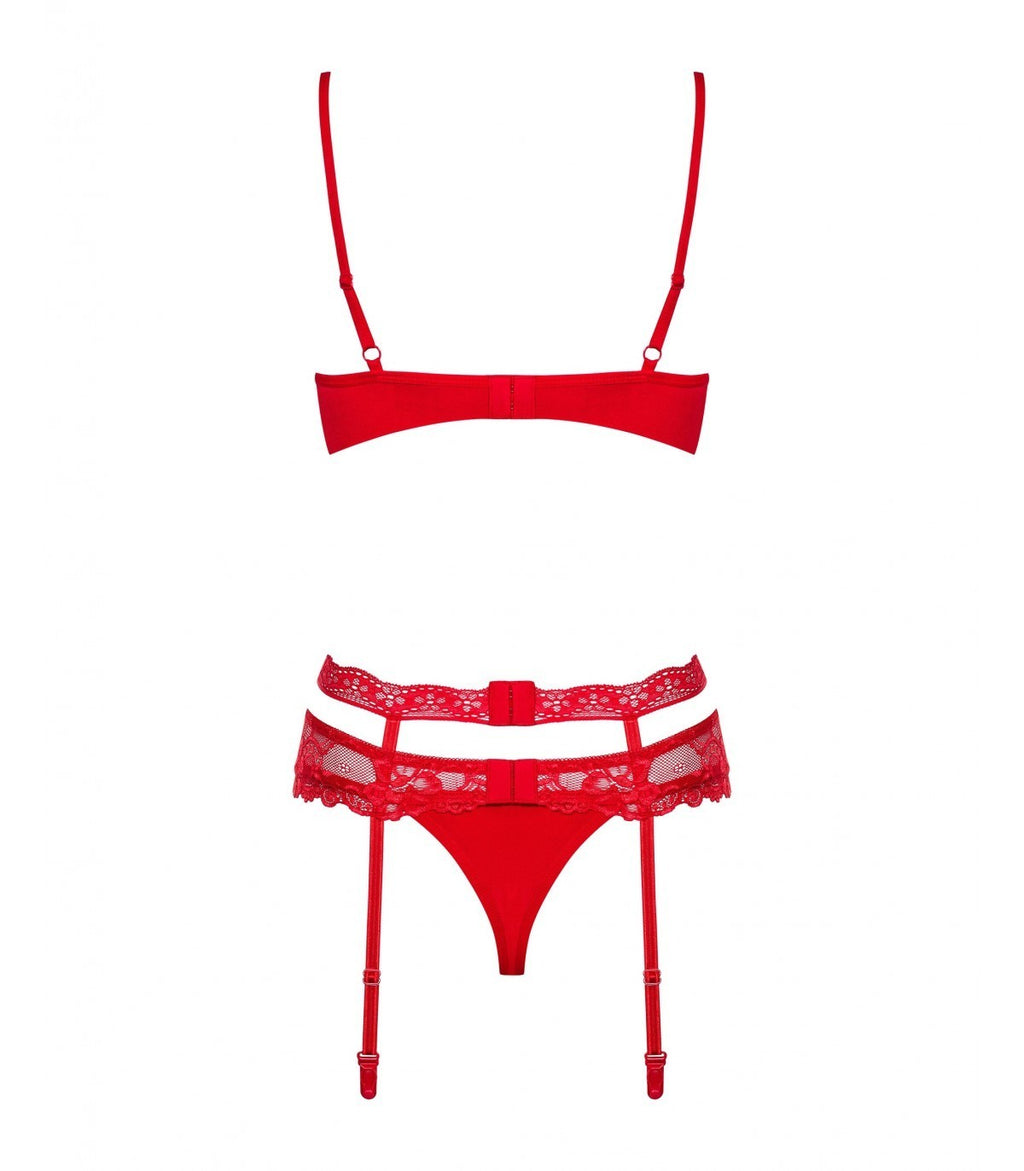HEARTINA SET 3 PEZZI ROSSO S/M