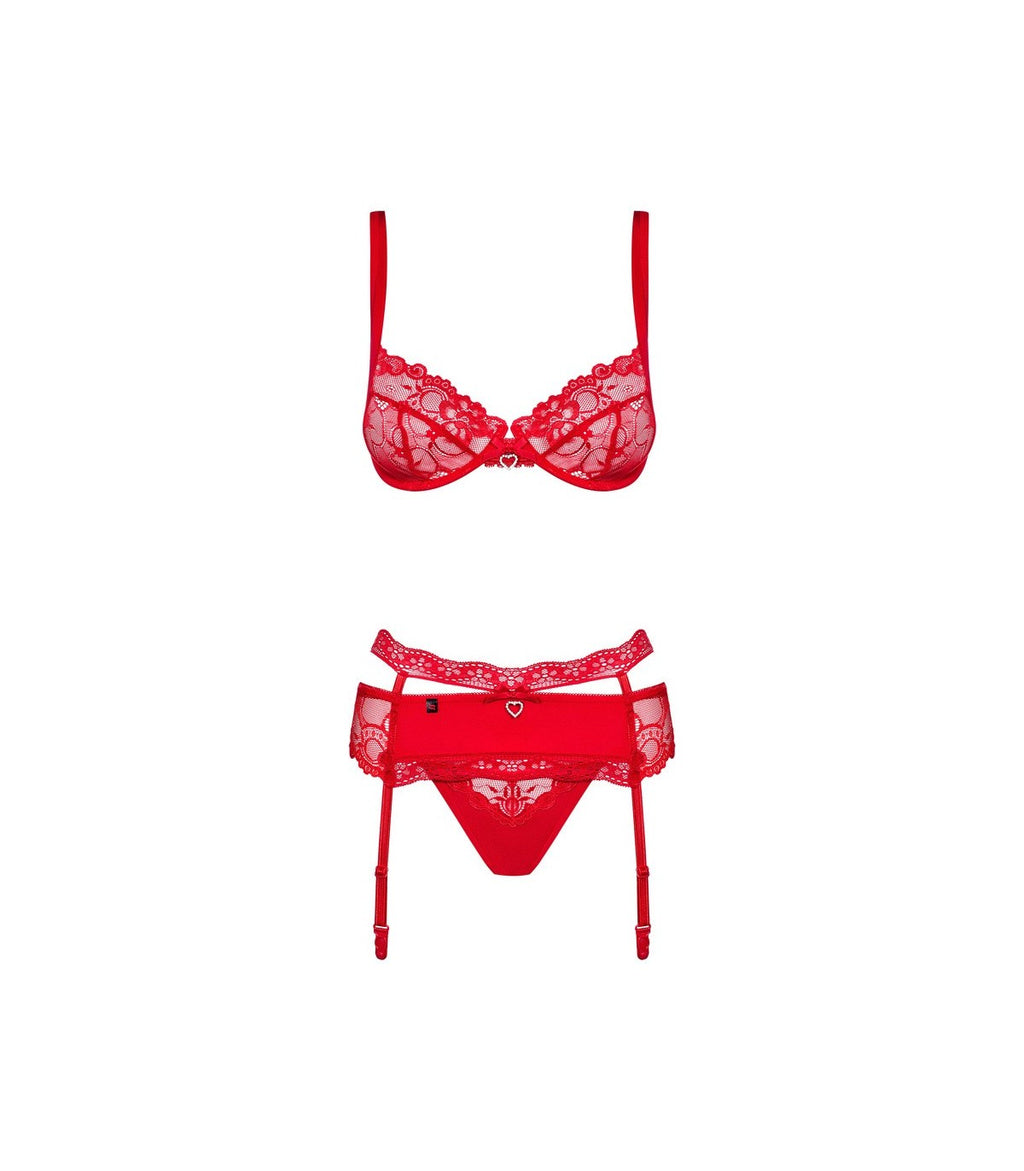 HEARTINA SET 3 PEZZI ROSSO L/XL