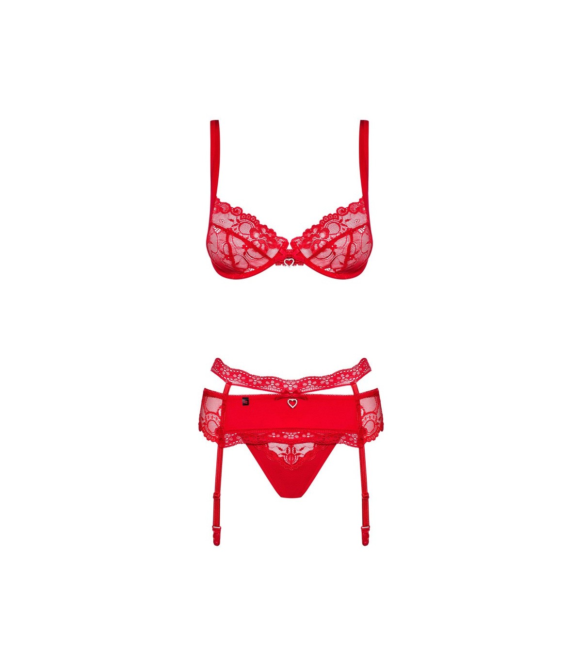 HEARTINA SET 3 PEZZI ROSSO L/XL