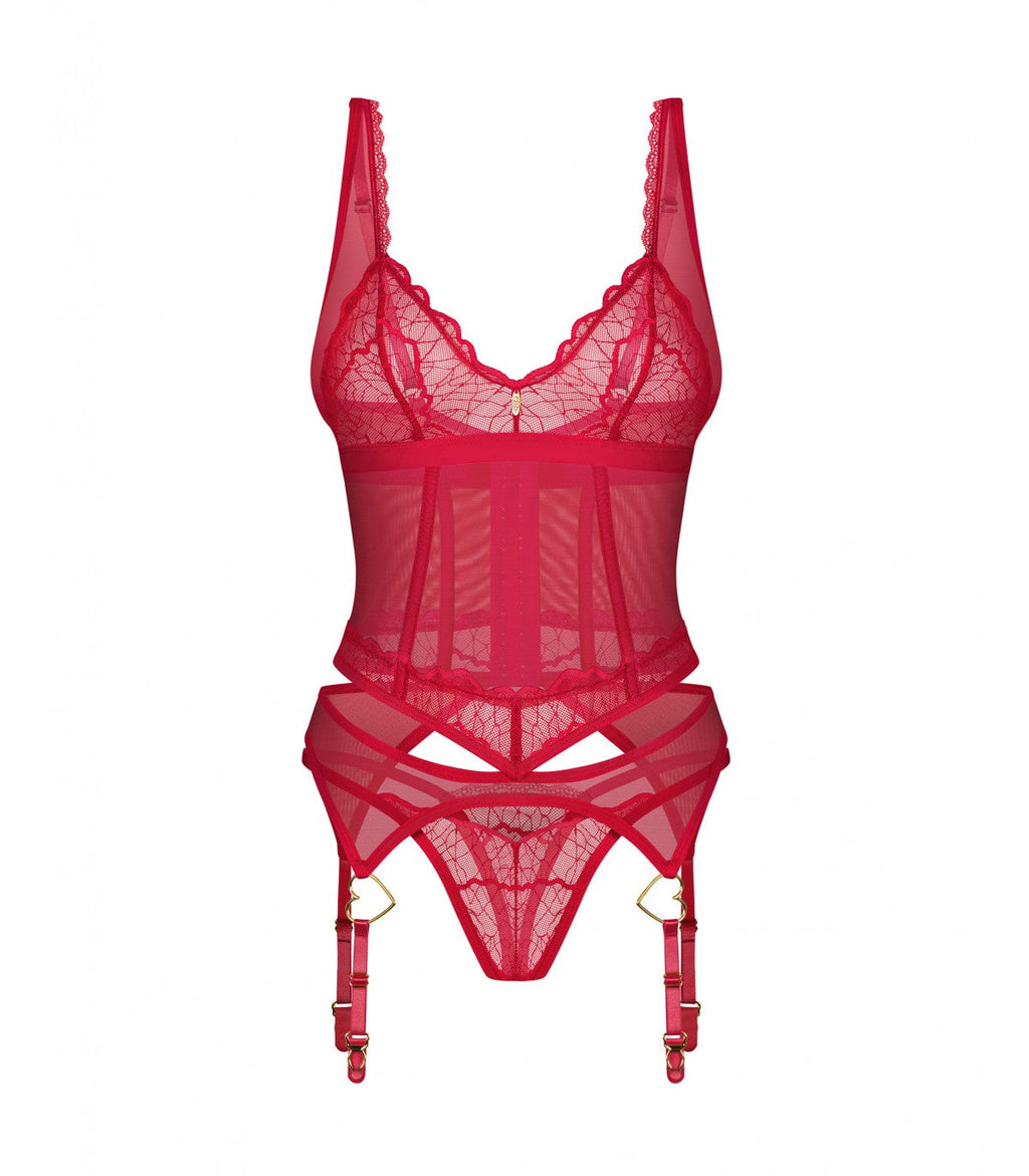 CORSETTO E PERIZOMA CUPIDE DESIR L/XL