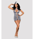 COSTUME DA HOSTESS 3 PEZZI GRIGIO S/M