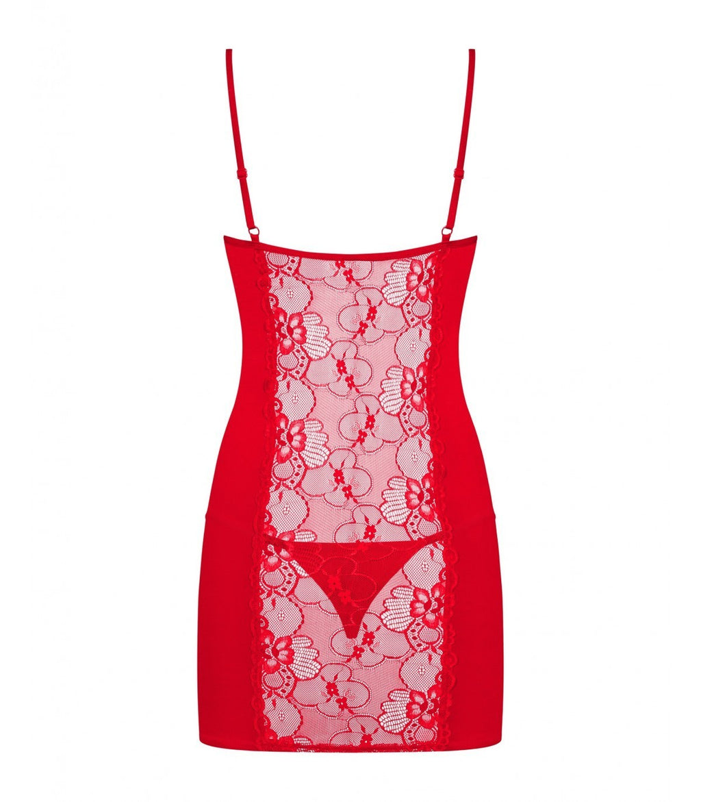 CAMICIA E PERIZOMA HEARTINA ROSSA L/XL