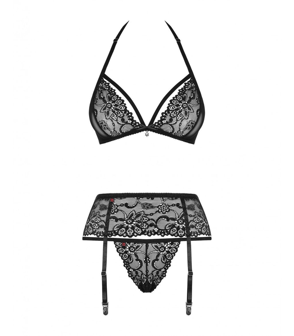 838-SEG-1 SET 3 PEZZI NERO S/M