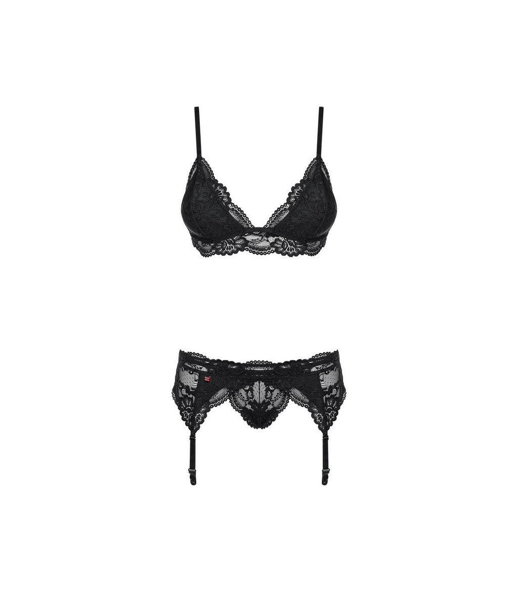 810-SEG-1 SET 3 PEZZI NERO L/XL