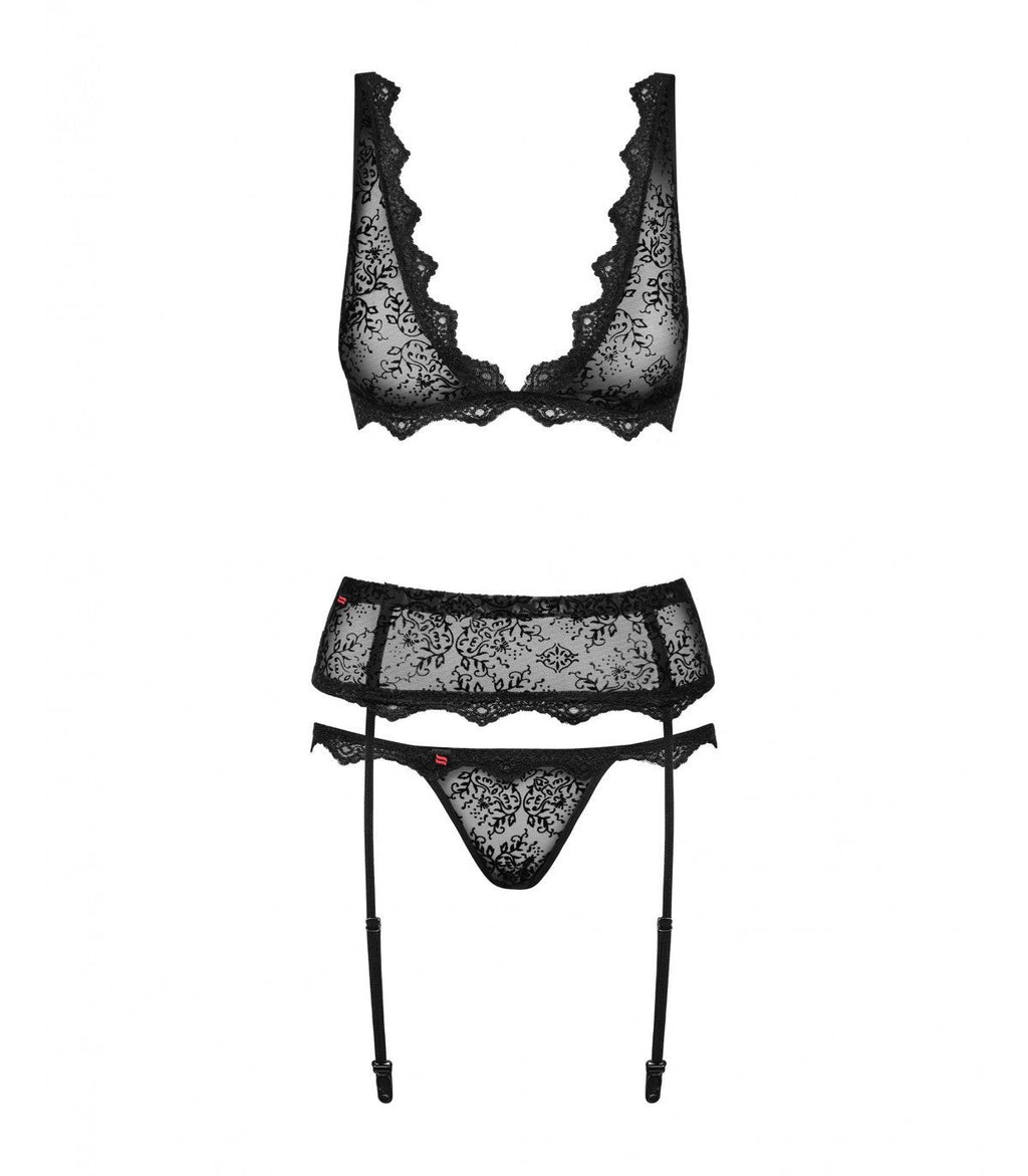 EMPERITA SET 3 PEZZI NERO L/XL