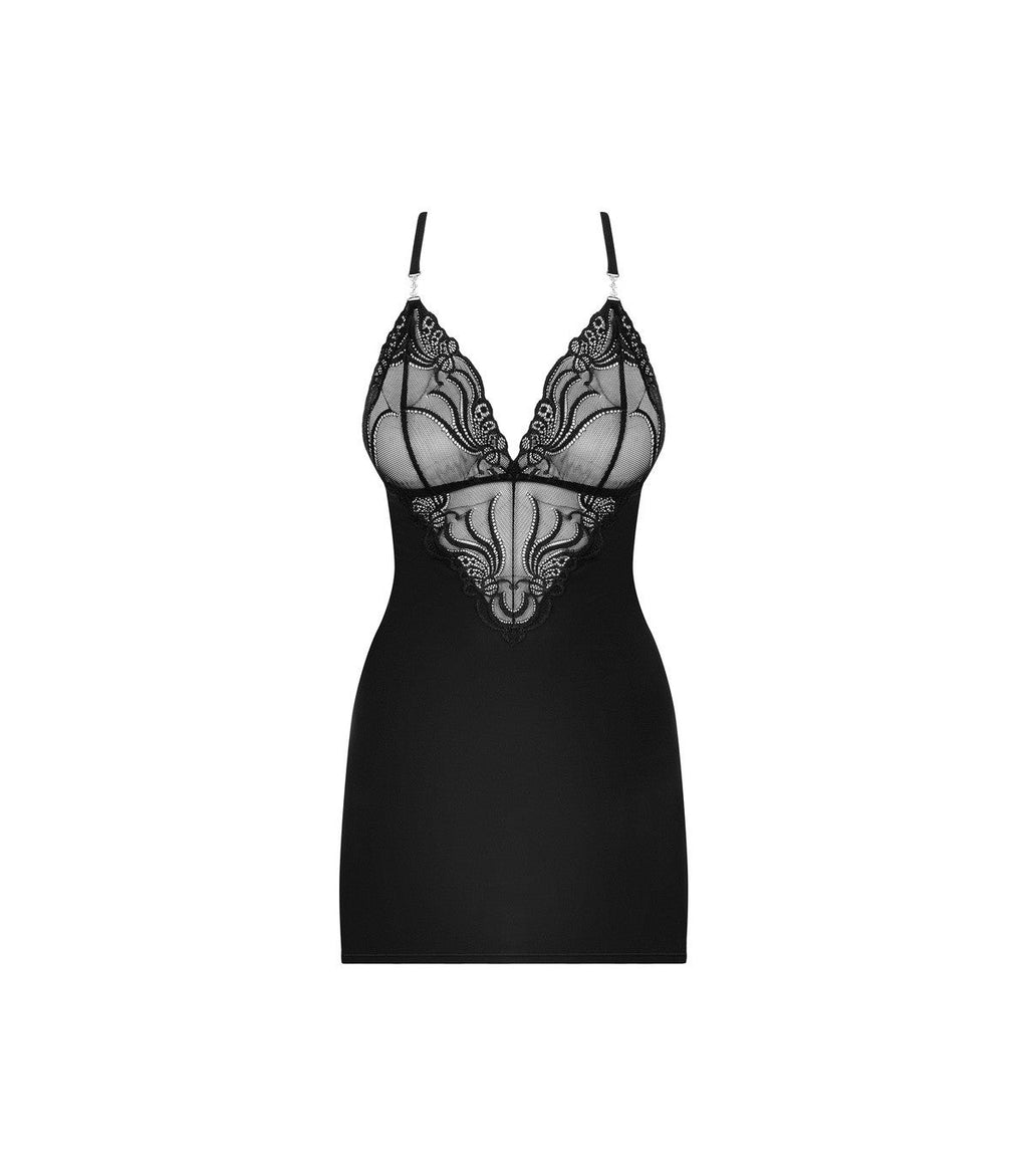 828-CHE-1 CHEMISE & THONG L/XL