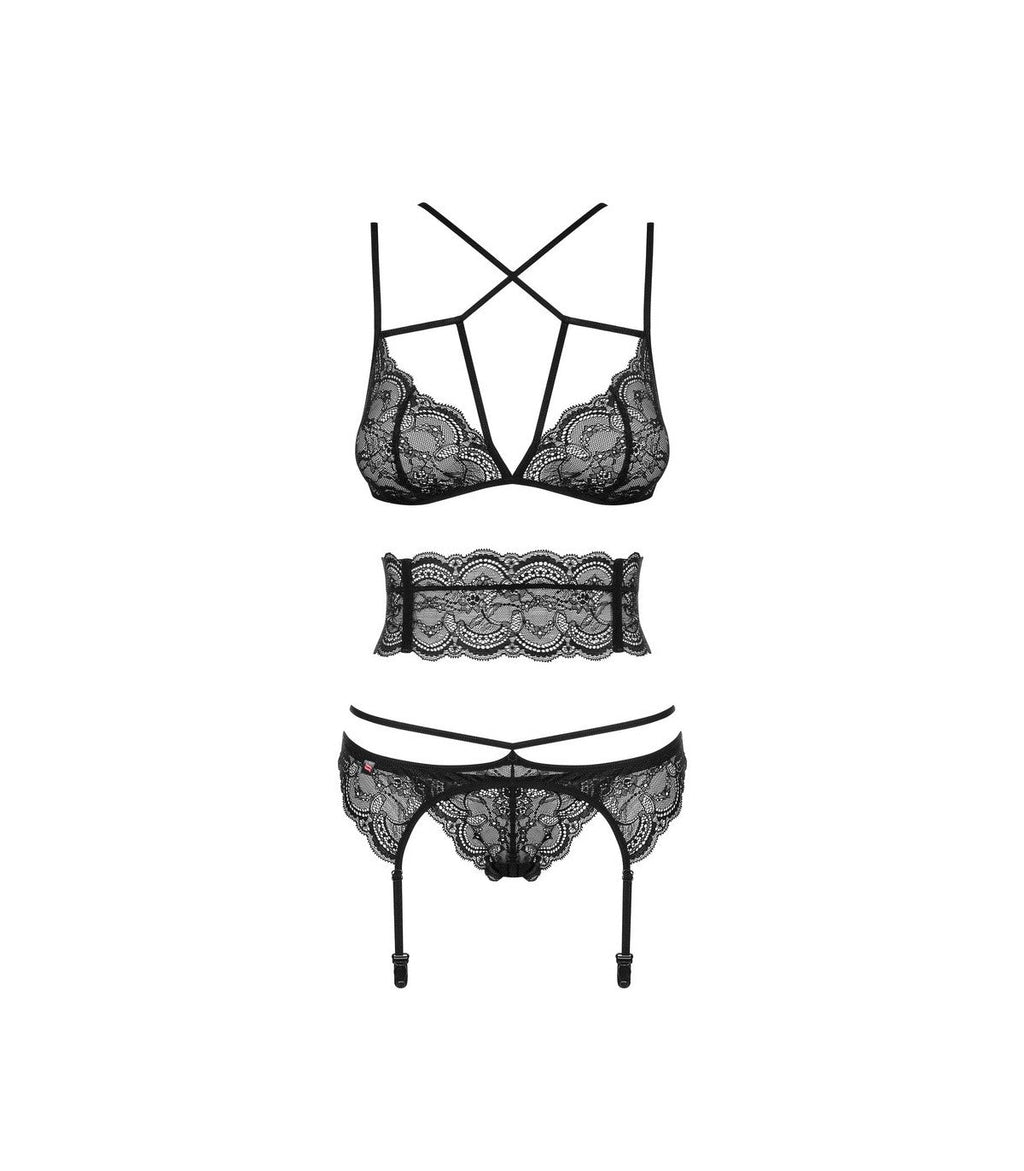 FRIVOLLA SET 4 PEZZI NERO S/M