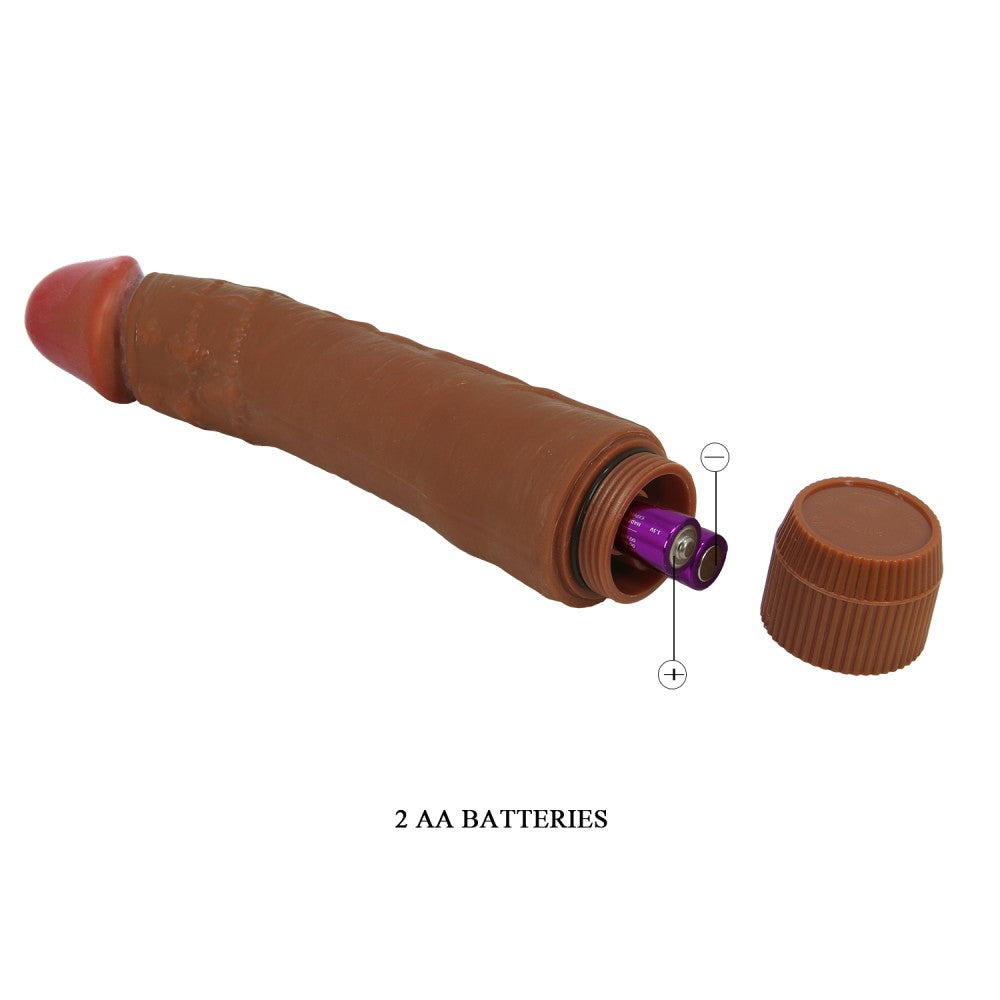Barbara Dybbuk Vibratore Realistico Multi-Velocità 9,5 " Marrone