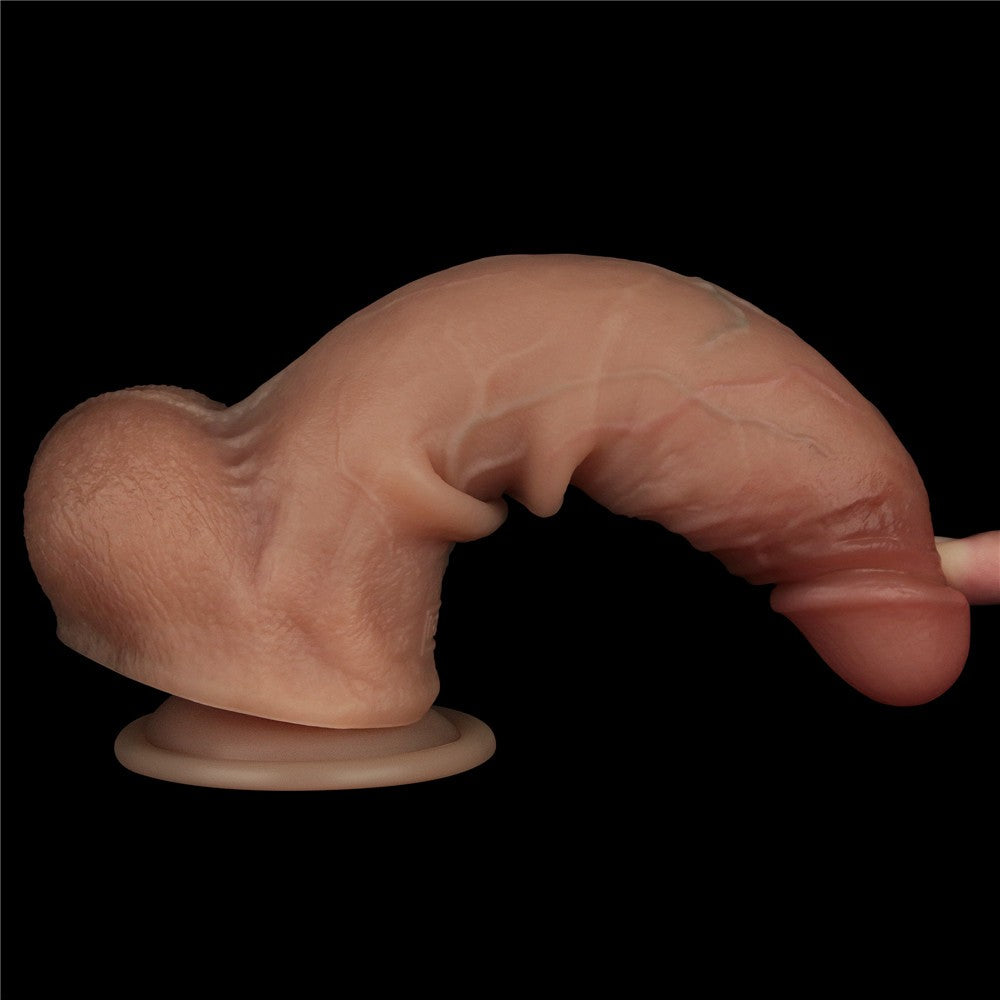 Dildo in silicone a doppio strato Sliding Skin Pro da 8,5''