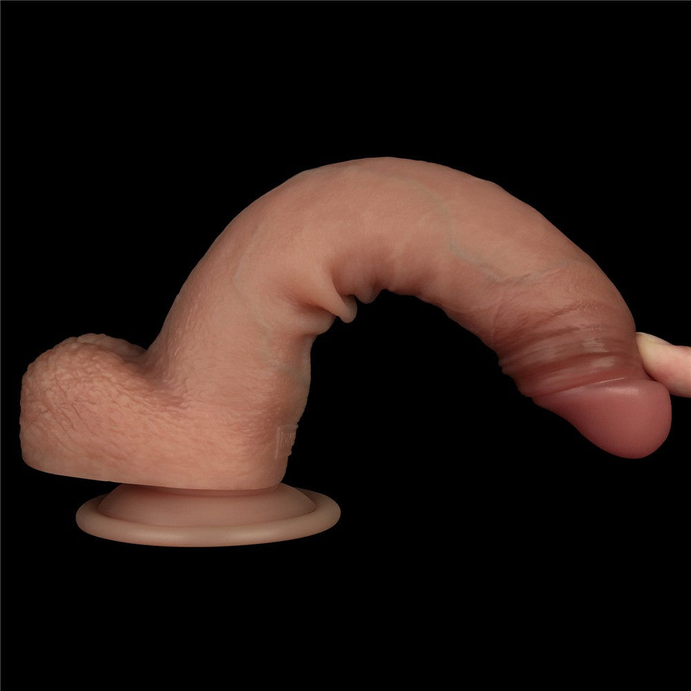 Dildo in silicone a doppio strato Sliding Skin Pro da 8,5'' II
