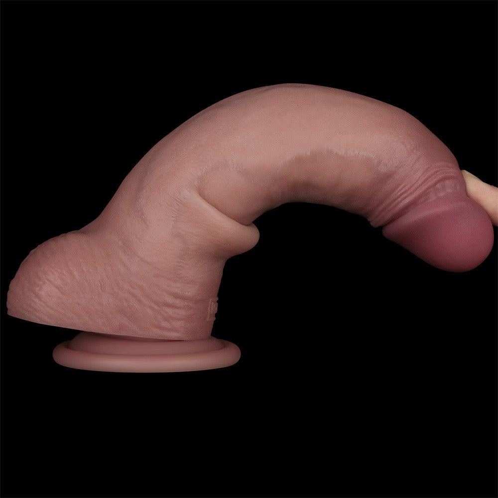 Dildo in silicone a doppio strato Sliding Skin Pro II da 8,5''