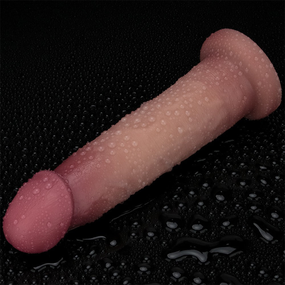 Dildo in silicone a doppio strato Sliding Skin Pro II da 9''