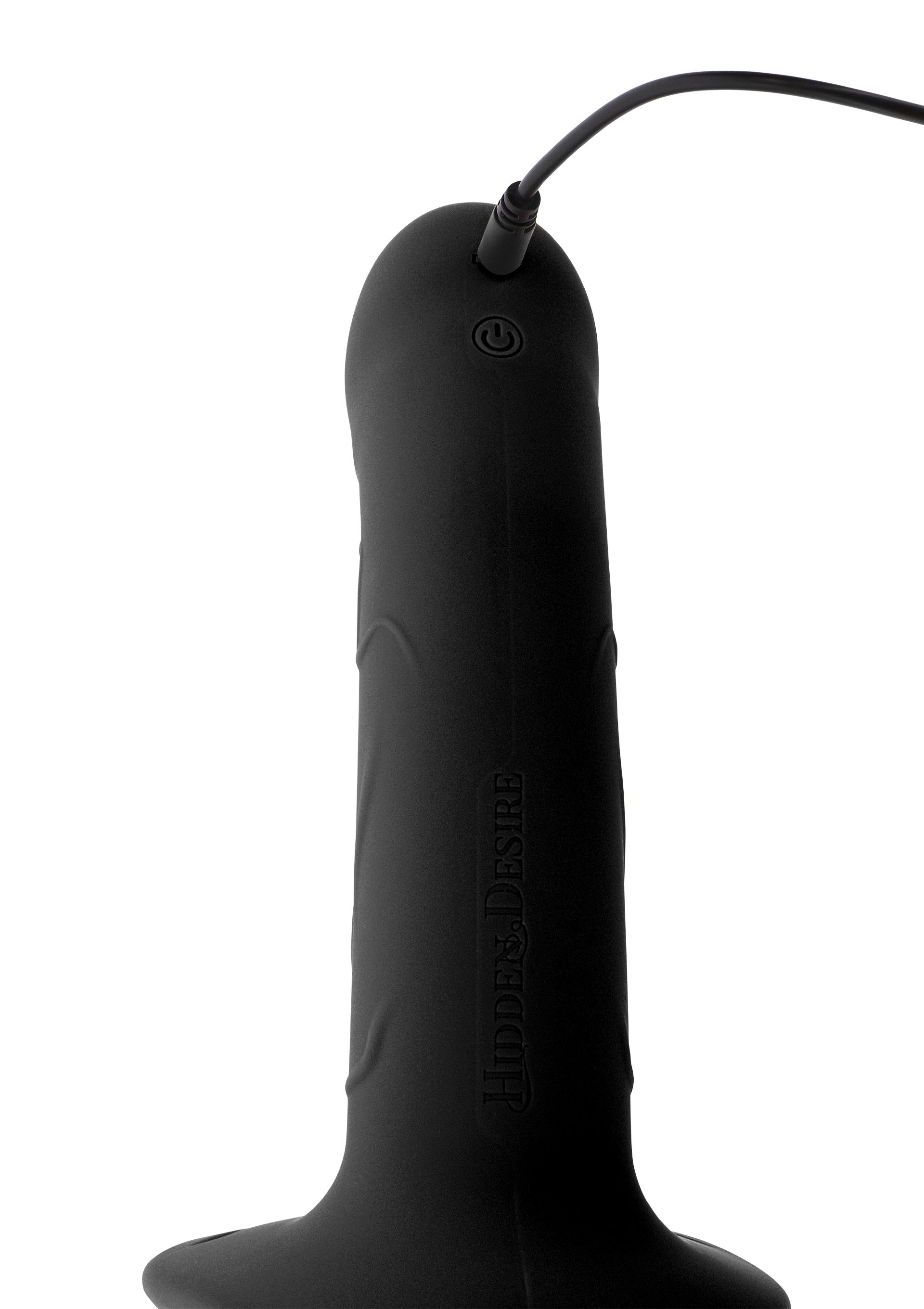 Strapon vibrante a forma di pene cavo in silicone, 16 cm, nero