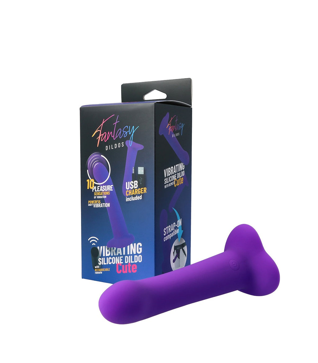 DILDO VIBRANTE IN SILICONE "CUTE" CON TELECOMANDO