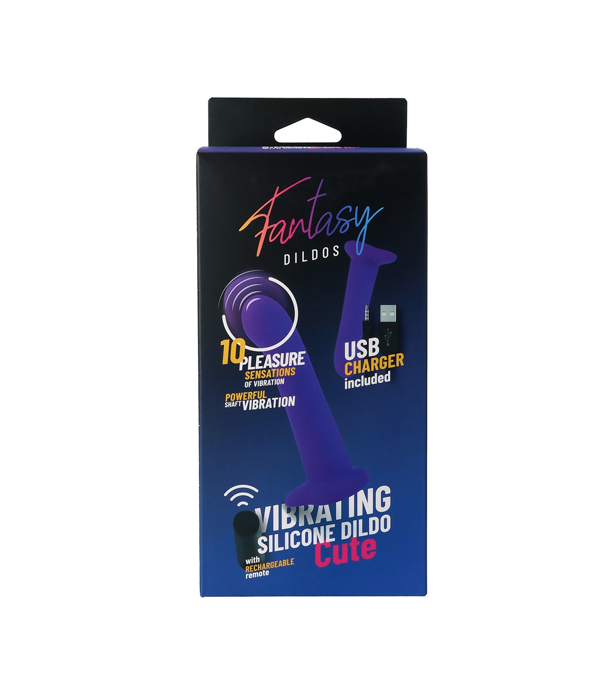 DILDO VIBRANTE IN SILICONE "CUTE" CON TELECOMANDO