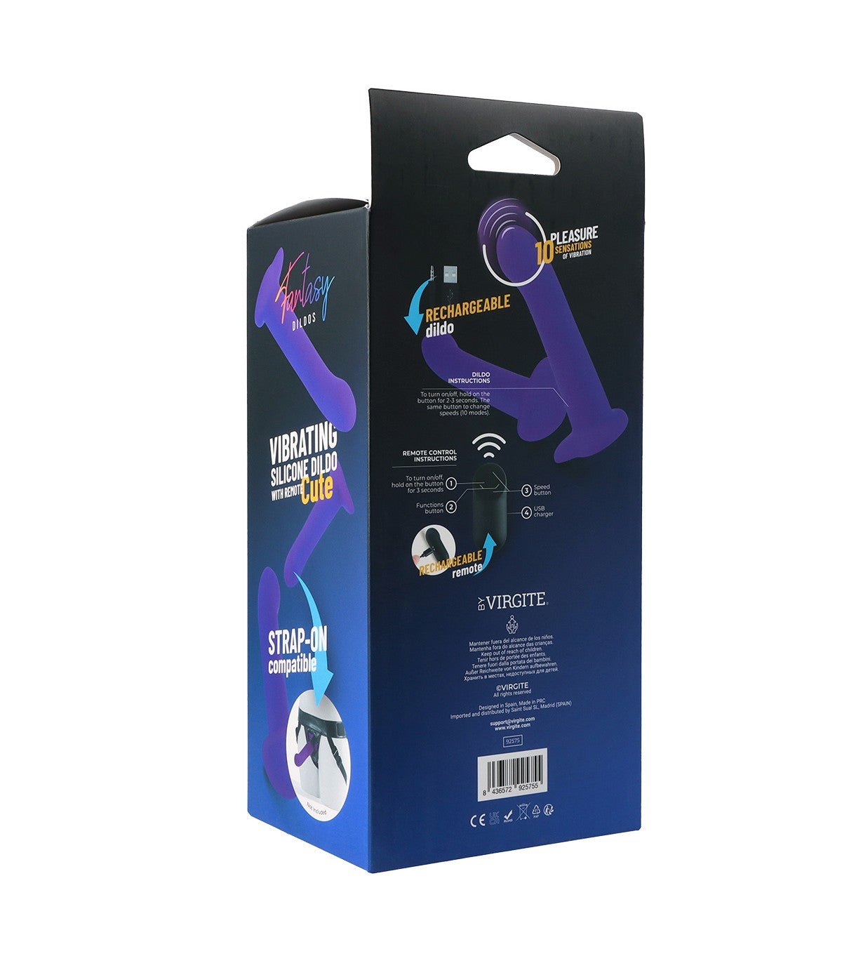 DILDO VIBRANTE IN SILICONE "CUTE" CON TELECOMANDO