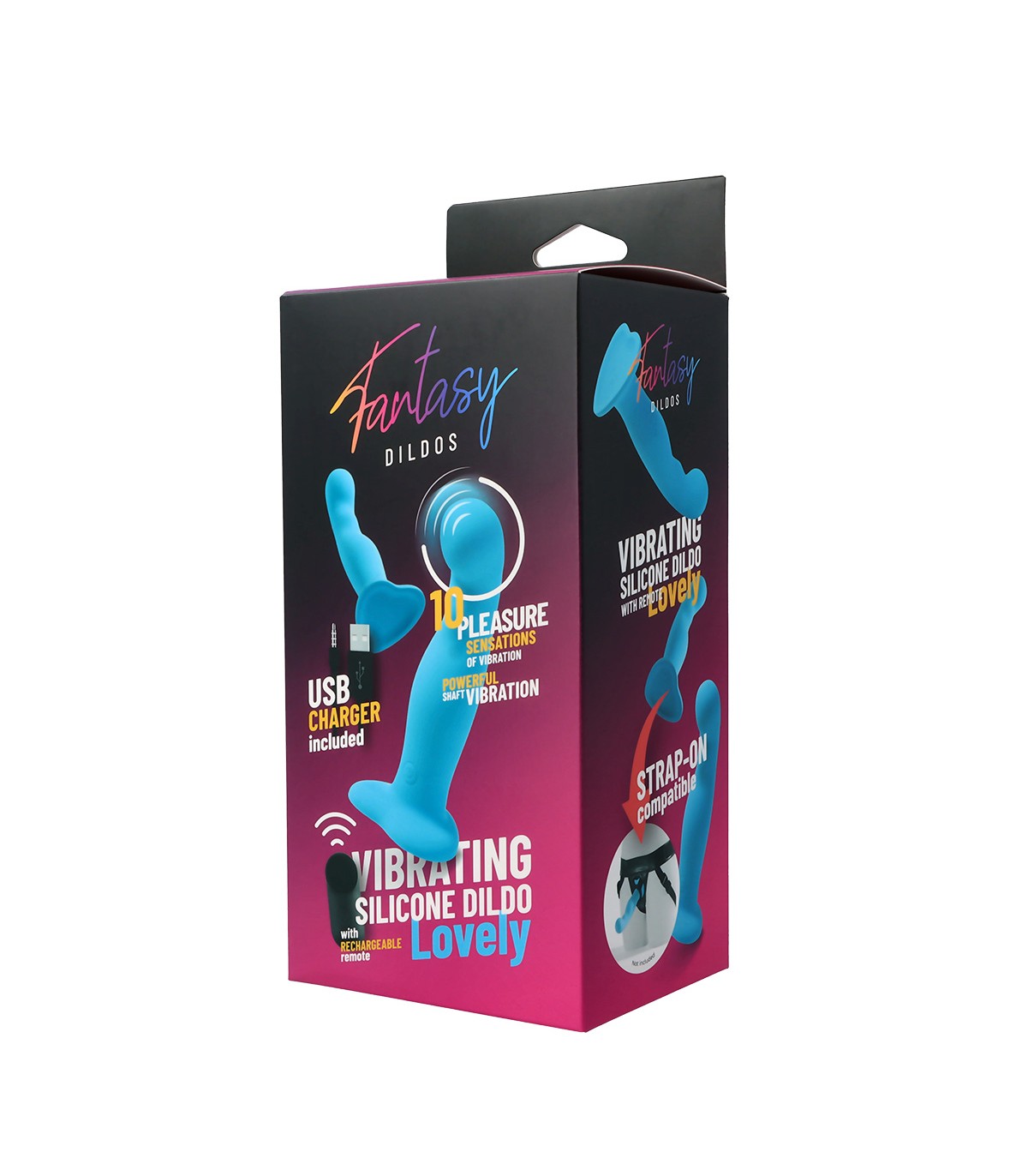 DILDO VIBRANTE IN SILICONE "LOVELY" CON TELECOMANDO