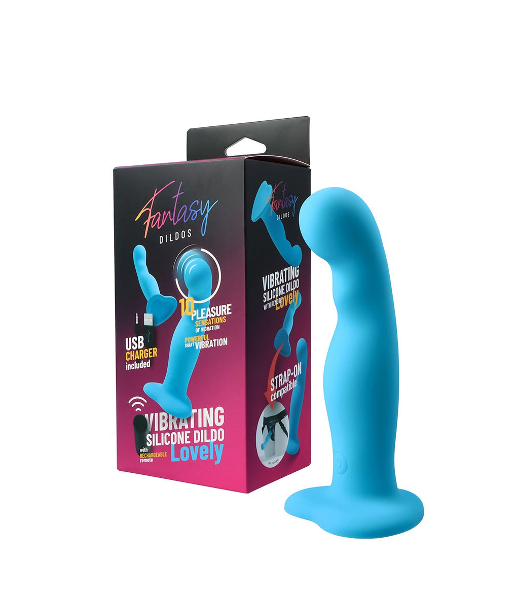 DILDO VIBRANTE IN SILICONE "LOVELY" CON TELECOMANDO