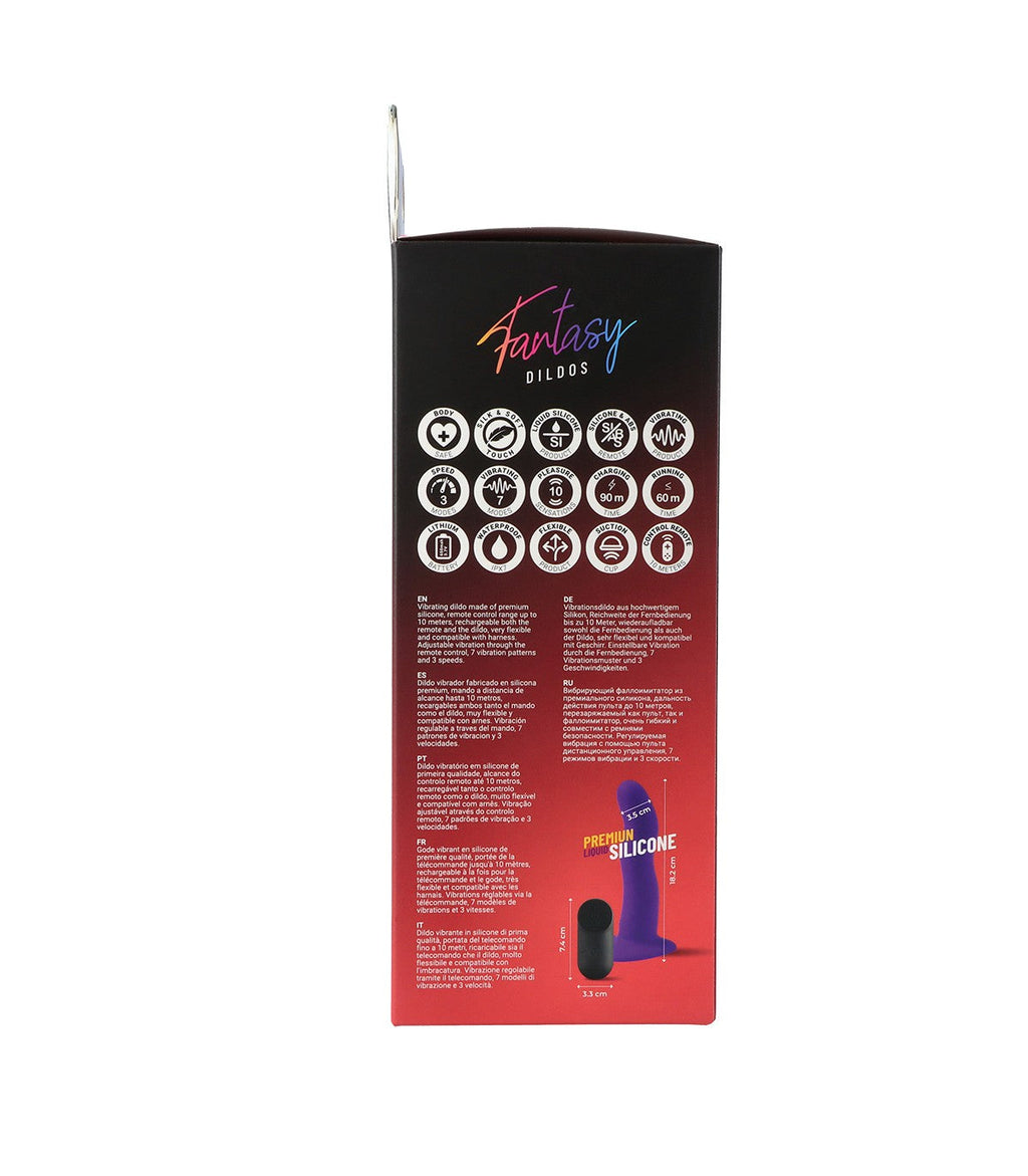 "DOLCE DILDO VIBRANTE IN SILICONE" CON TELECOMANDO