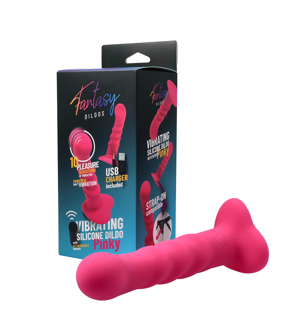 DILDO VIBRANTE IN SILICONE "MINKY" CON TELECOMANDO