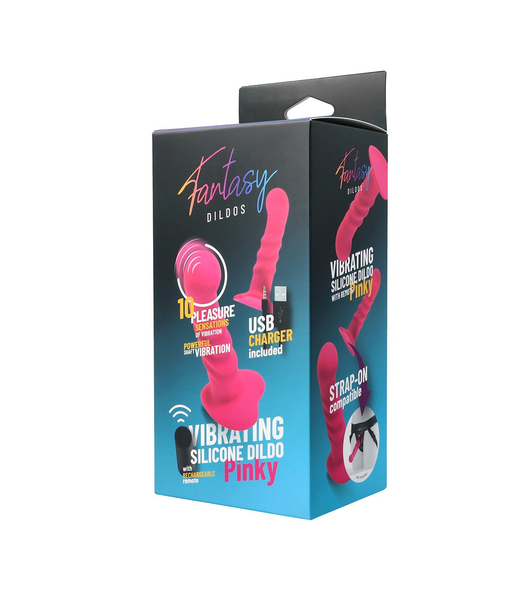 DILDO VIBRANTE IN SILICONE "MINKY" CON TELECOMANDO