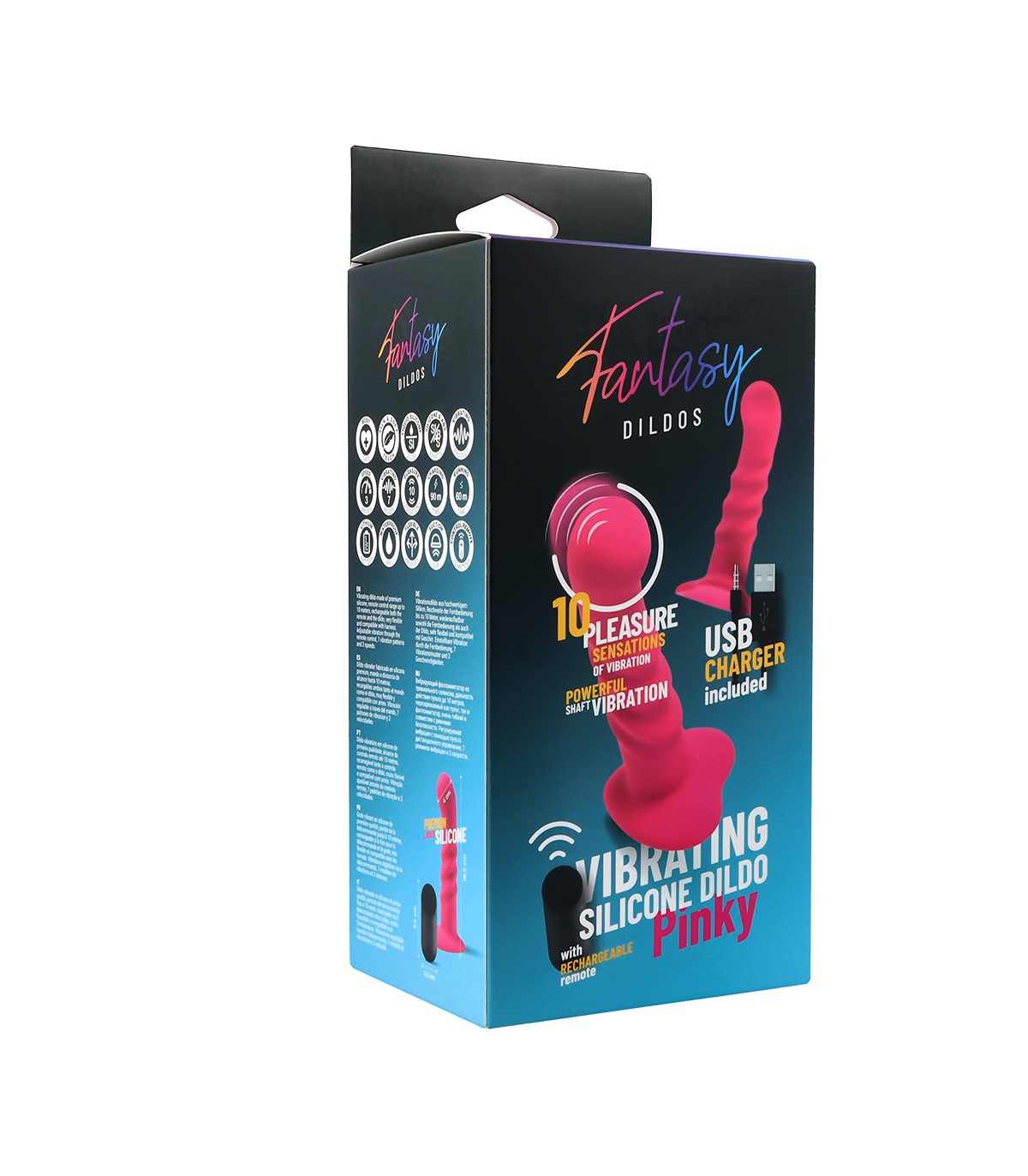 DILDO VIBRANTE IN SILICONE "MINKY" CON TELECOMANDO