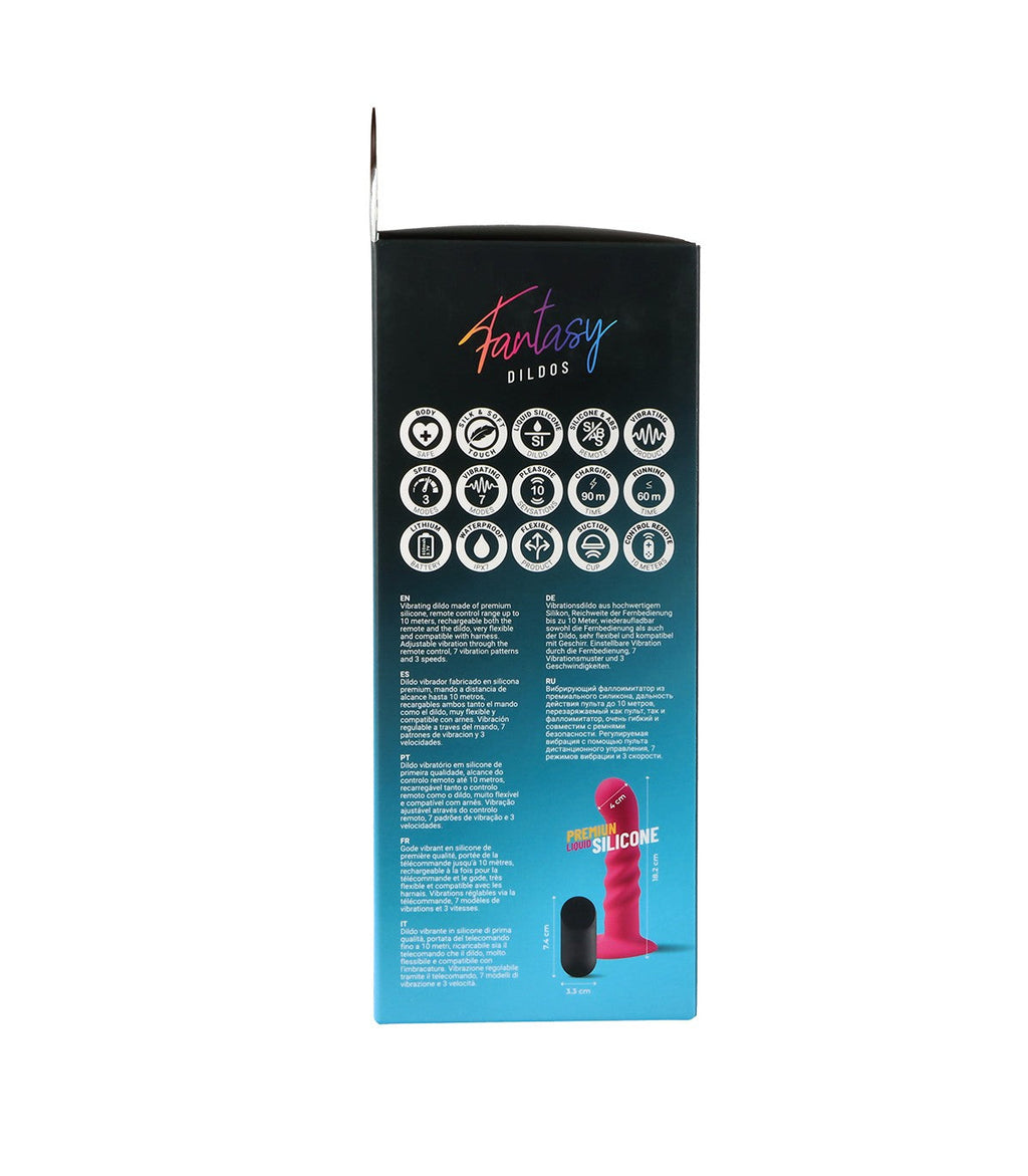 DILDO VIBRANTE IN SILICONE "MINKY" CON TELECOMANDO