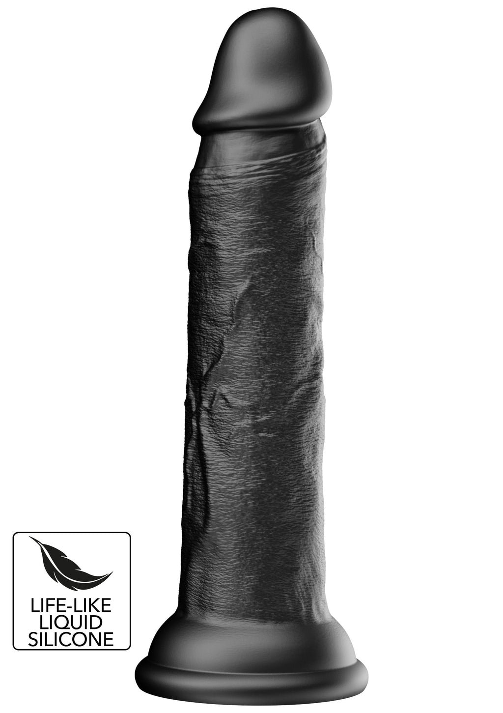 Dildo realistico in silicone liquido 19 cm nero