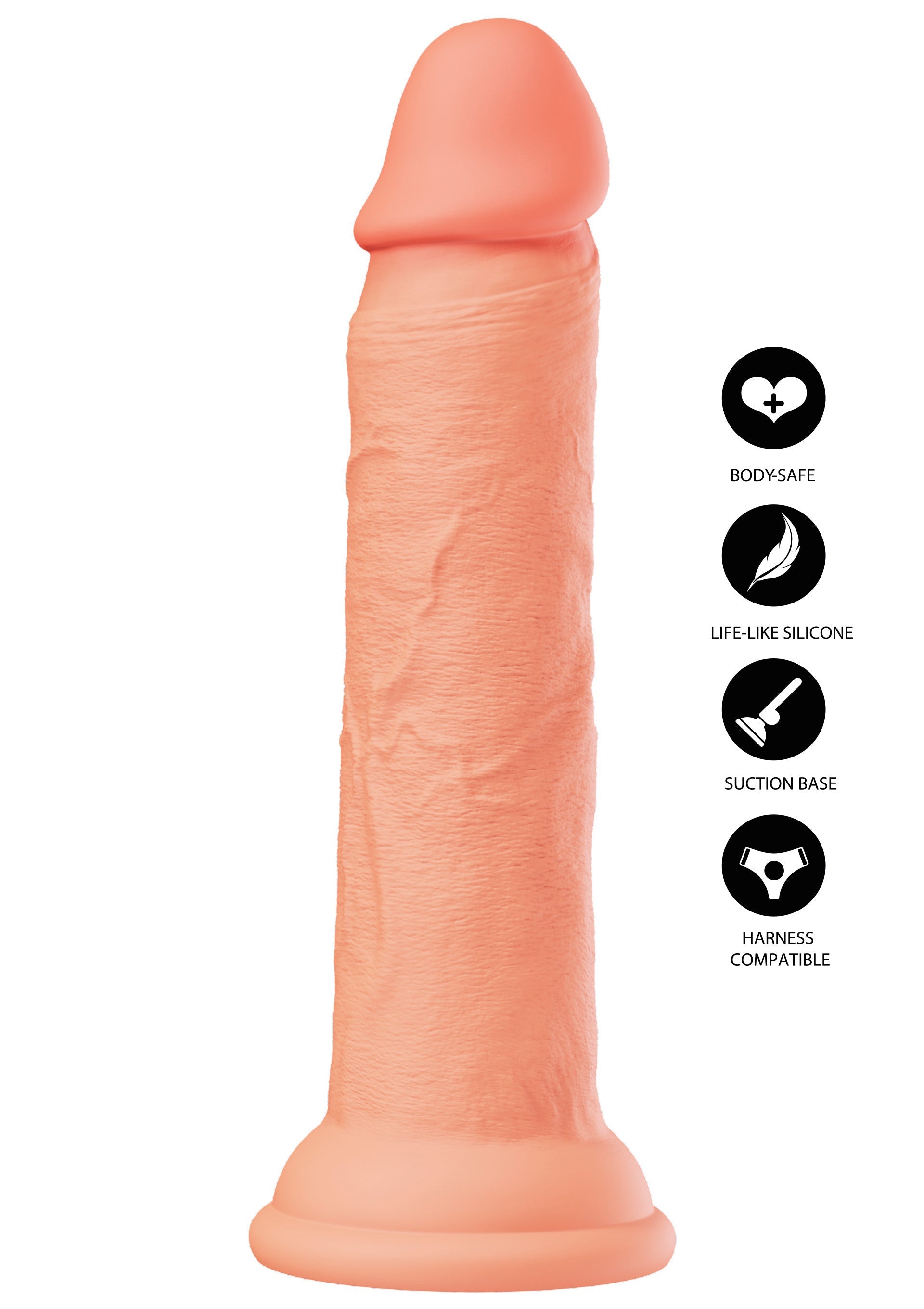 Realistico Dong in silicone liquido da 19 cm