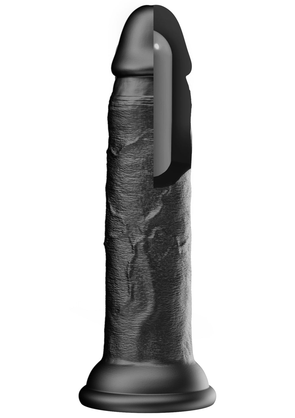 Realistico Dong in silicone liquido 20,5 cm nero