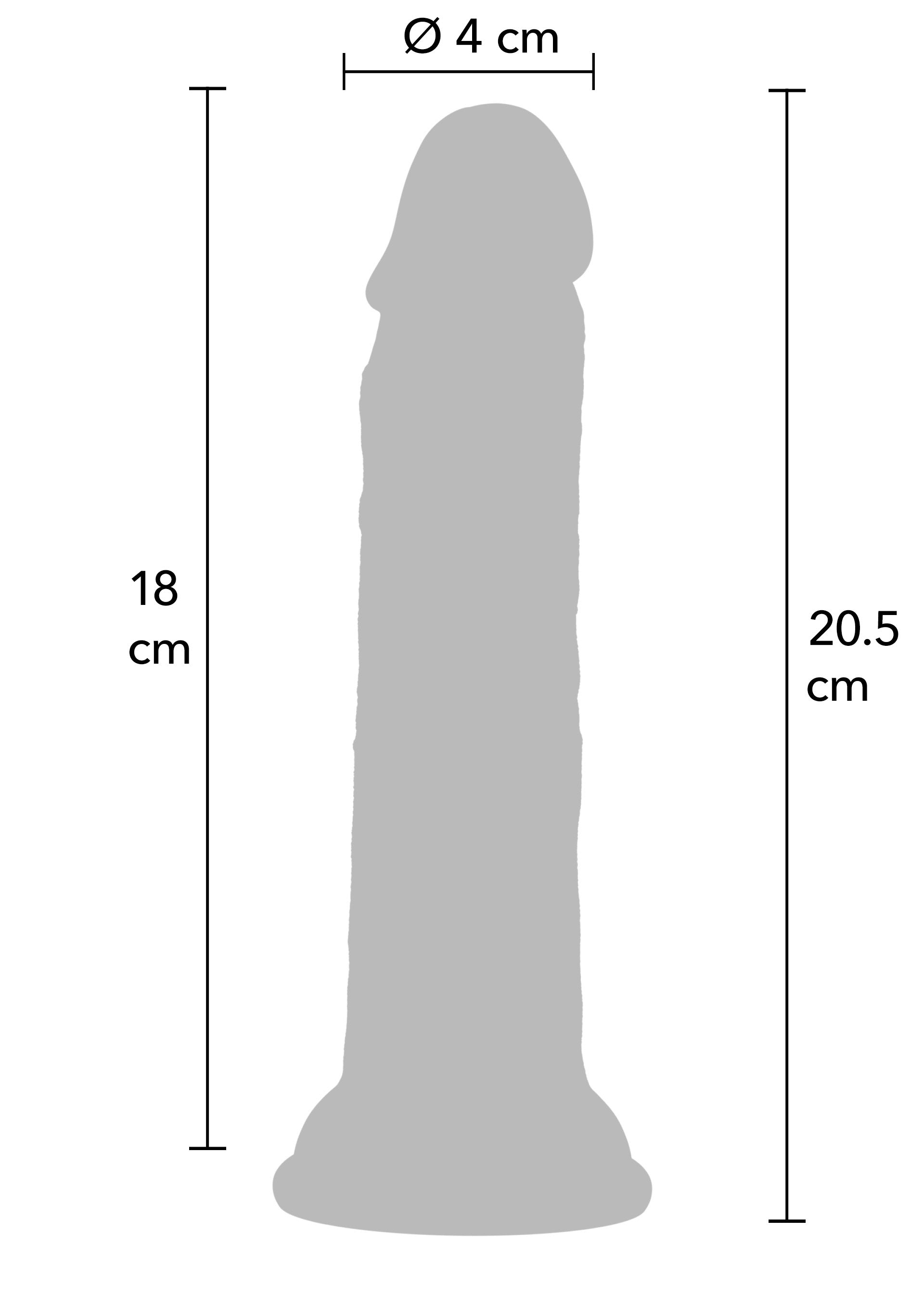 Realistico Dong in silicone liquido da 20,5 cm