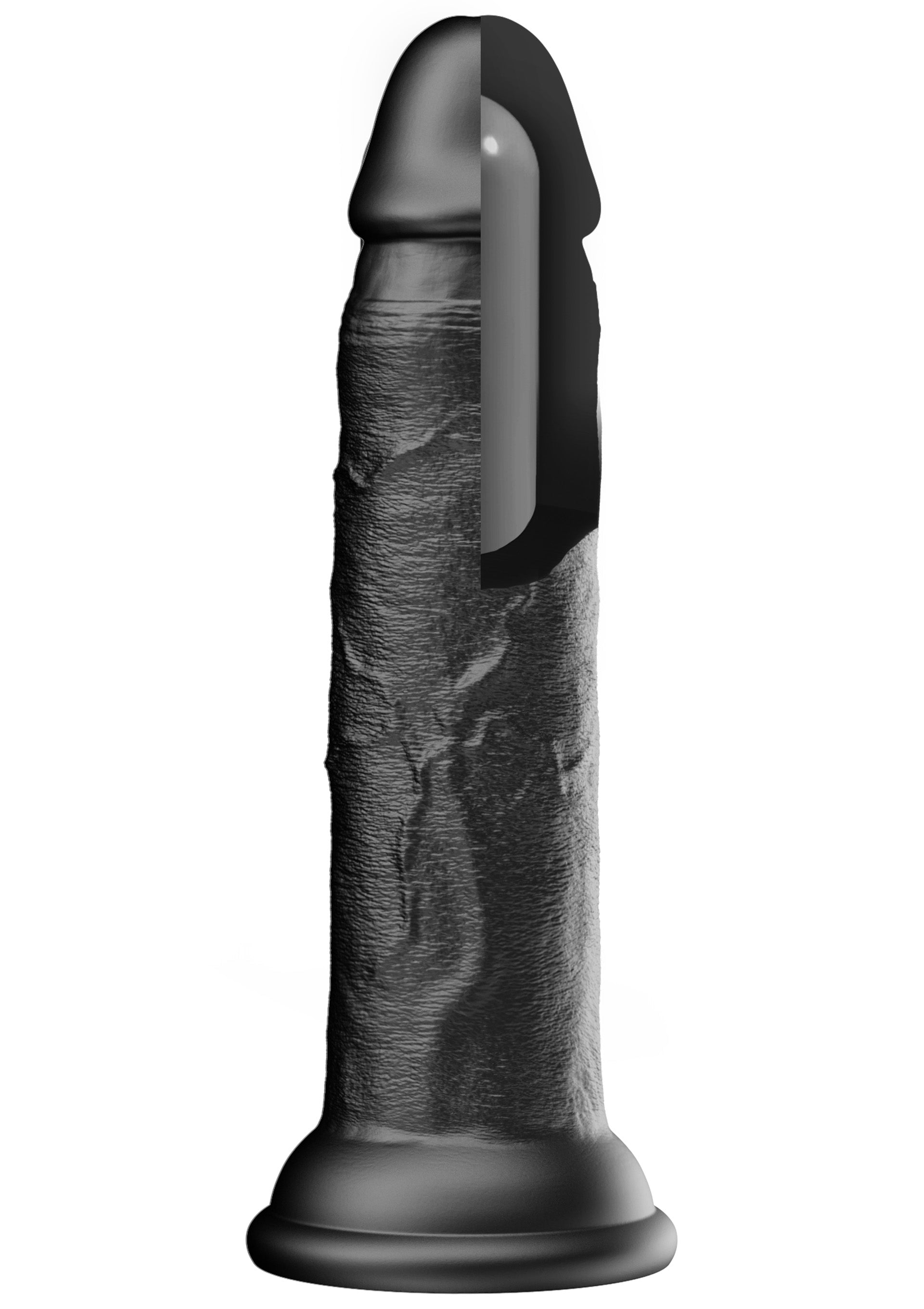 Dildo realistico in silicone liquido 17 cm nero