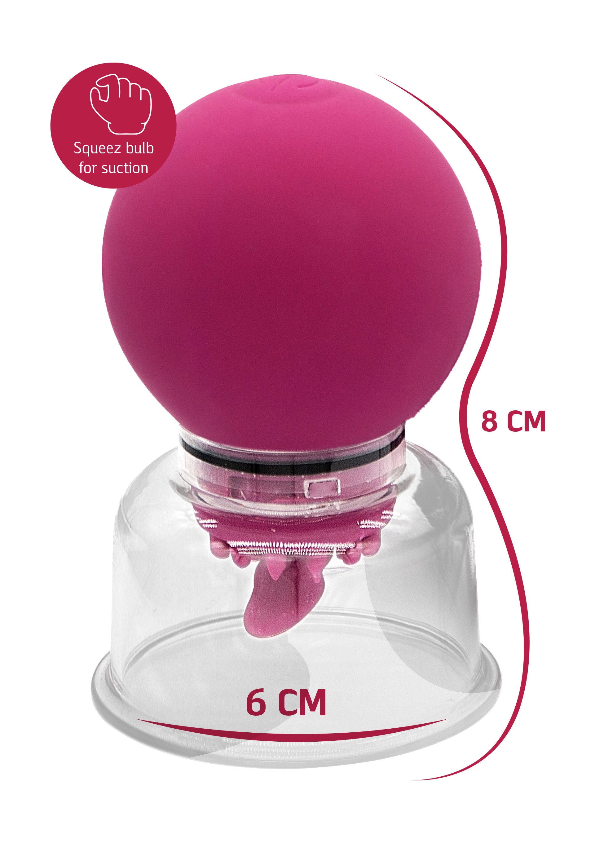 Pompa vibrante e rotante per capezzoli e clitoride viola