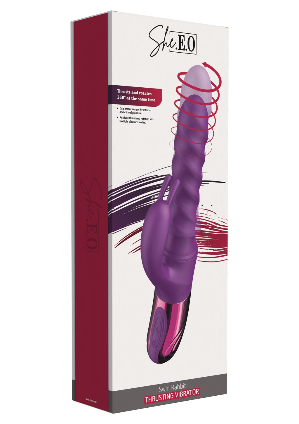 Vibratore Swirl Rabbit viola