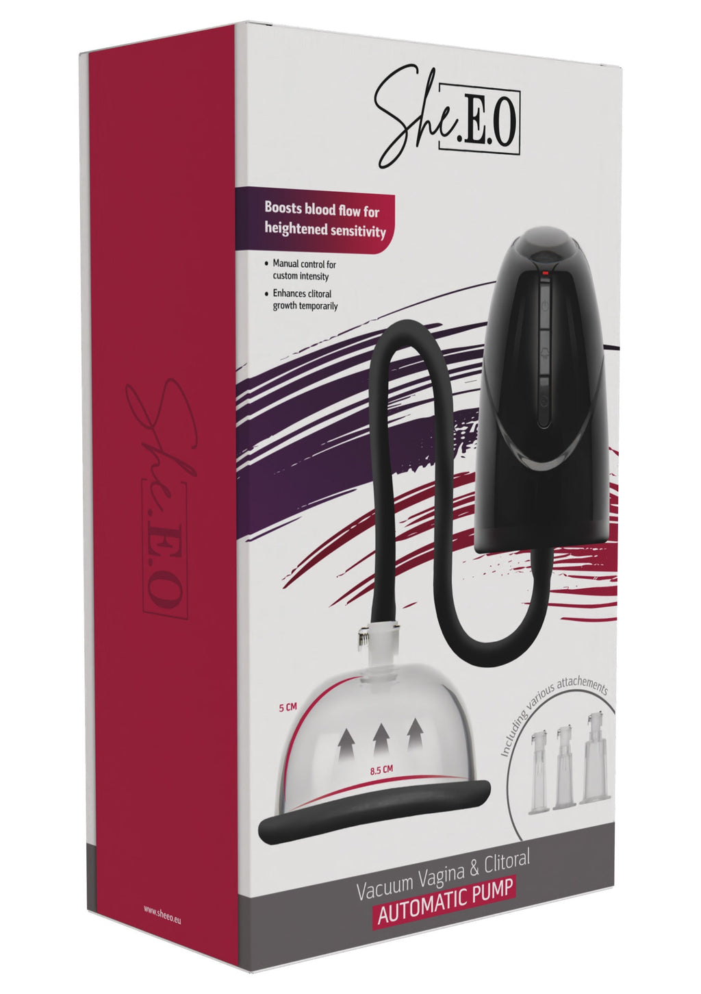 Pompa automatica per vuoto vaginale e clitorideo nera