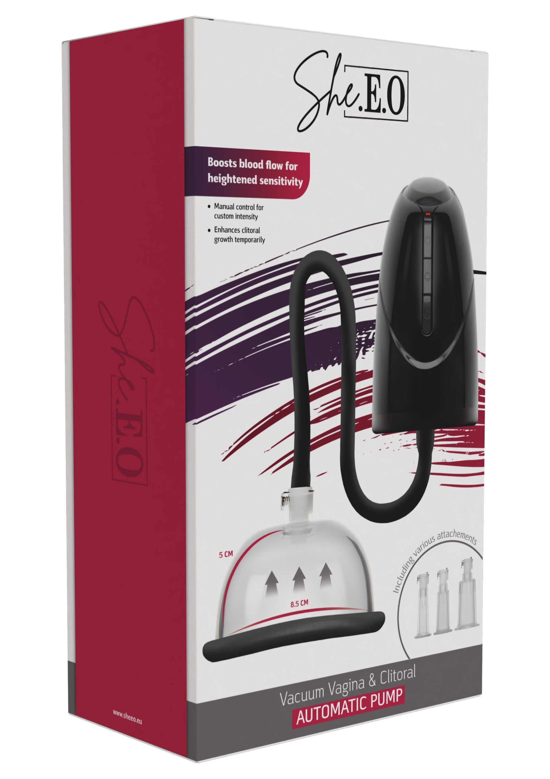 Pompa automatica per vuoto vaginale e clitorideo nera