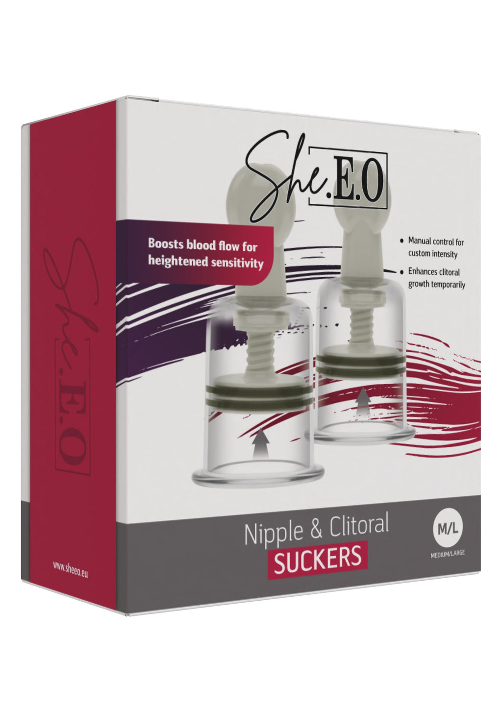 Succhiacapezzoli e clitoride M/L bianchi