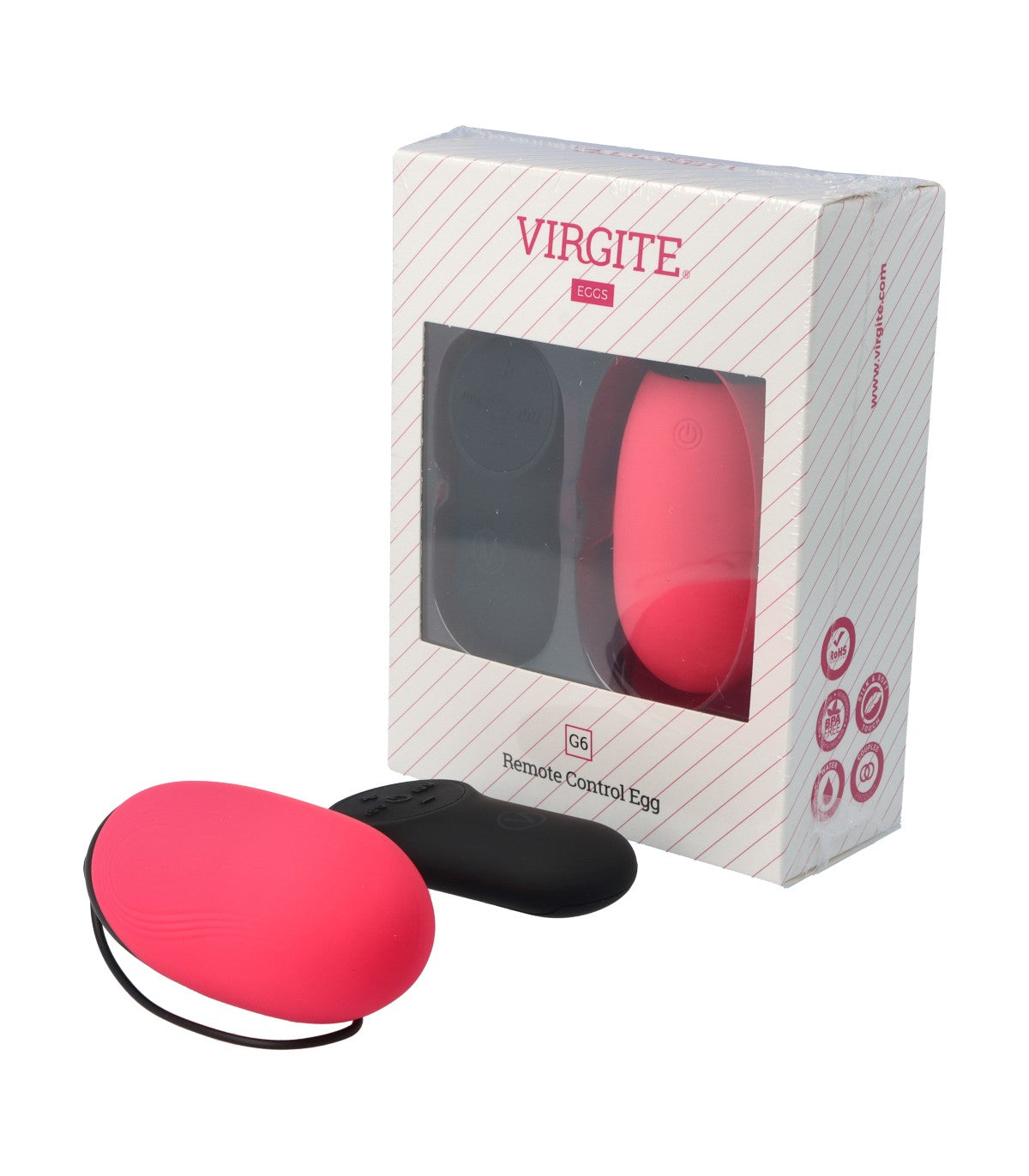 Virgite - Ovulo Ricaricabile con Controllo Remoto G6 - Rosa
