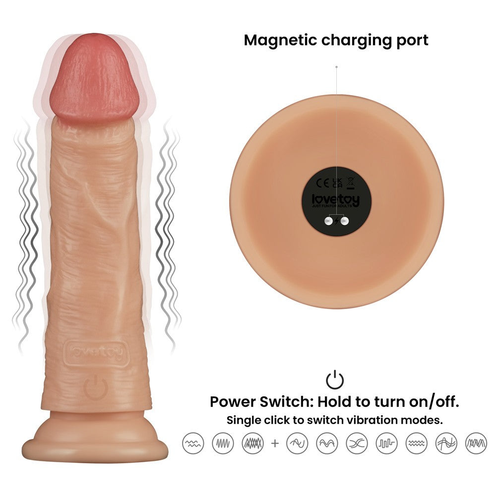 Pene vibrante Power Basics da 7''