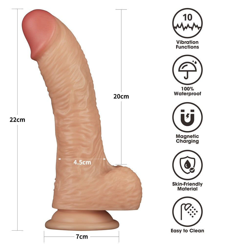 Pene vibrante Power Basics da 8,5''