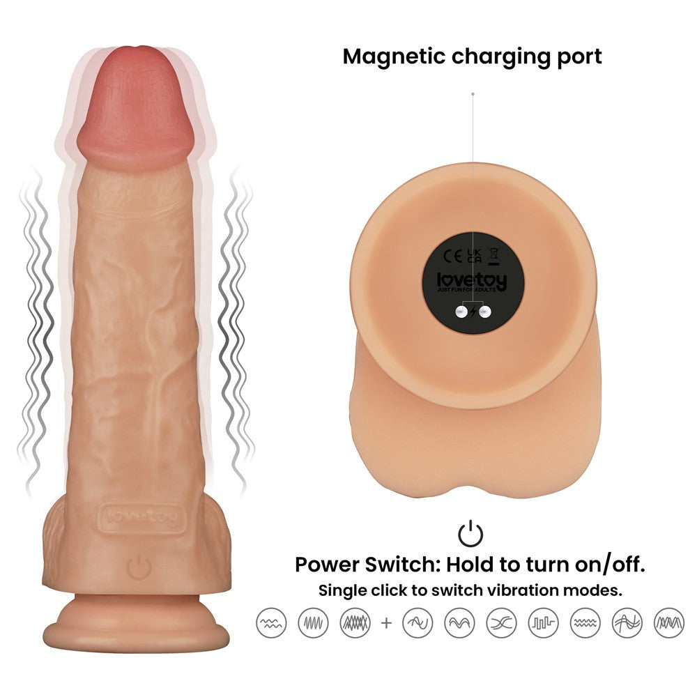 Pene vibrante Power Basics da 9''