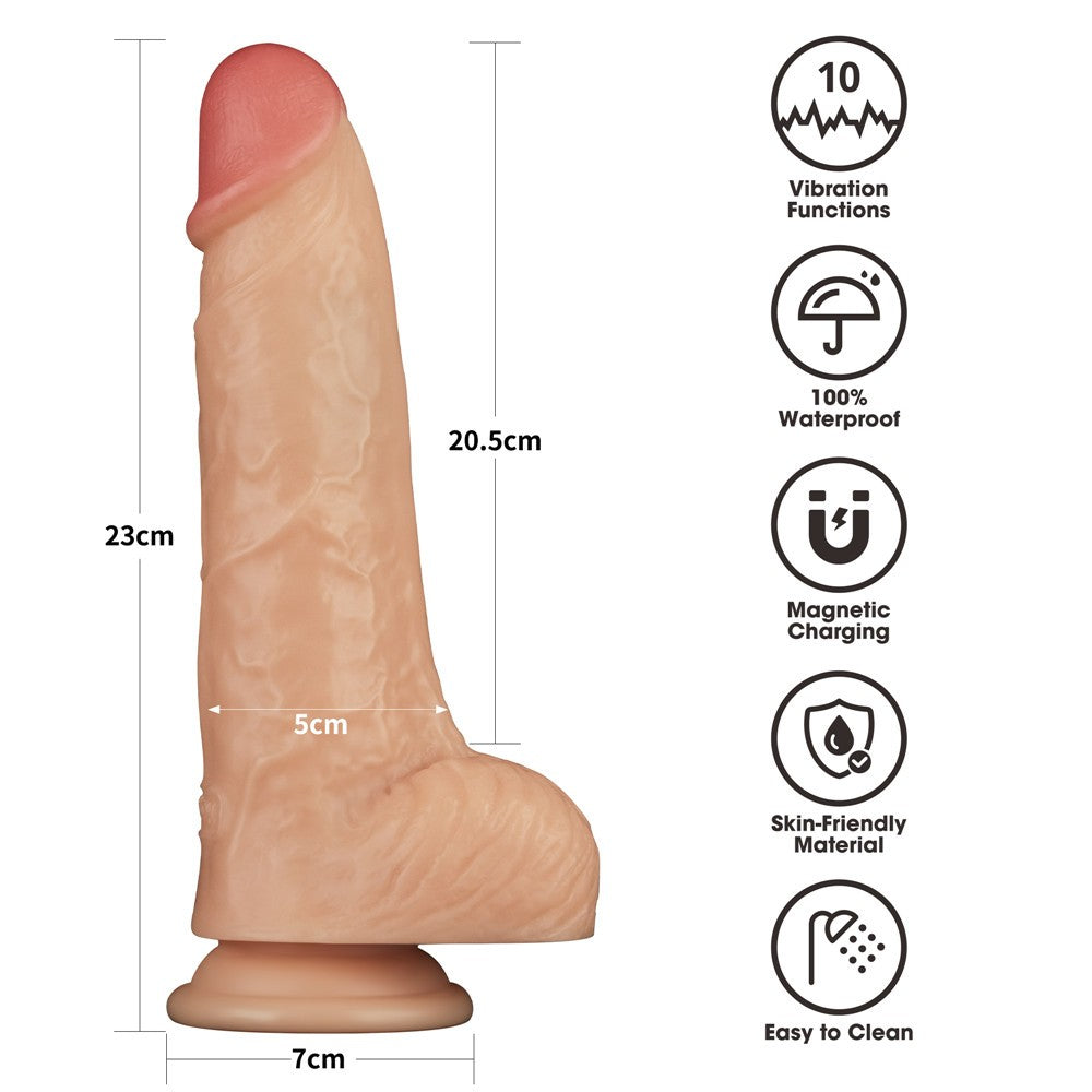 Pene vibrante Power Basics da 9''