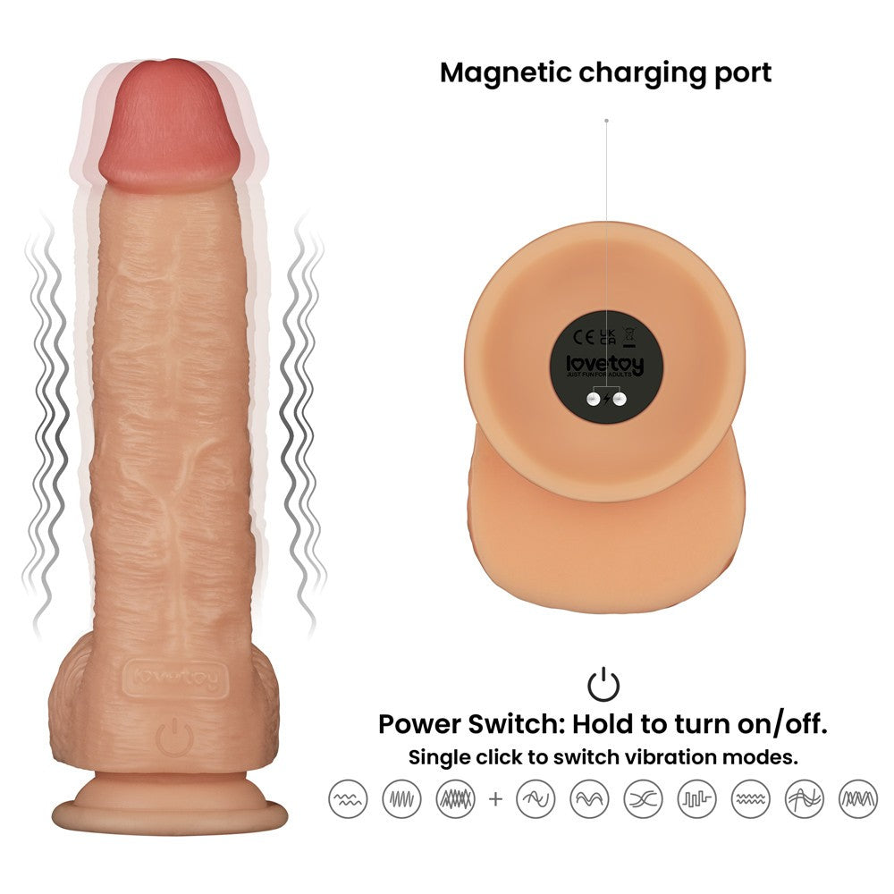 Pene vibrante Power Basics da 9,5''