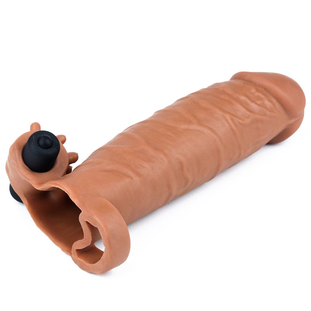Manicotto vibrante per pene Pleasure X-Tender n. 1 - Marrone