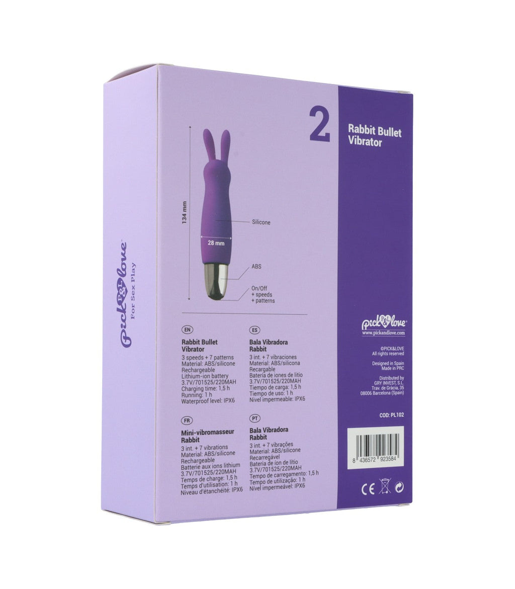 VIBRATORE A PROIETTILE CONIGLIO N. 2