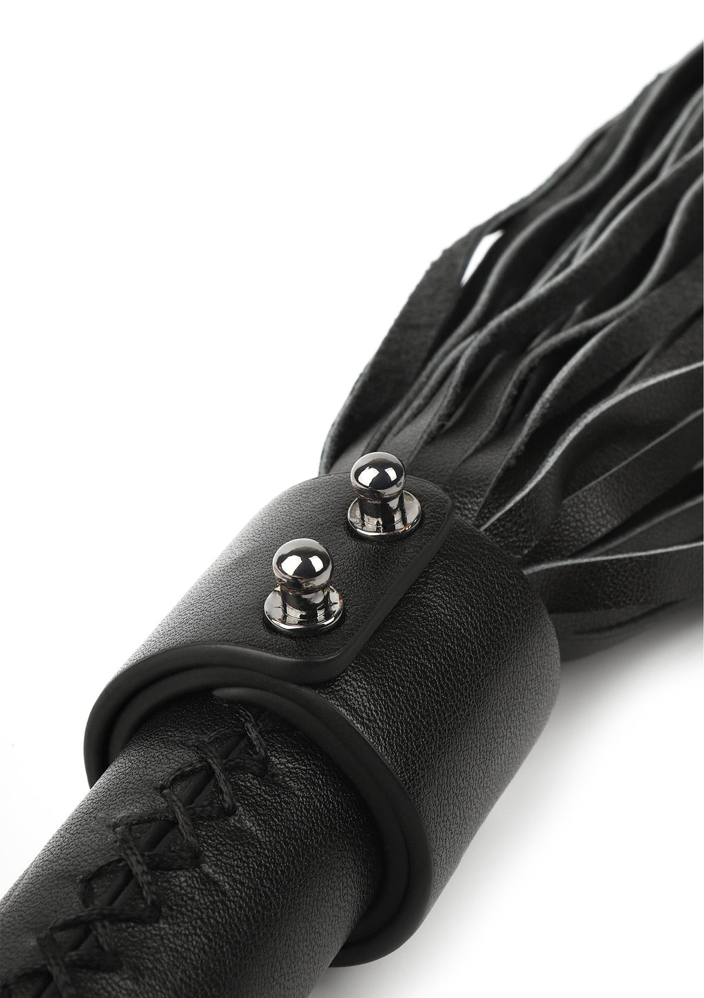 Frusta in vera pelle 55 cm nera