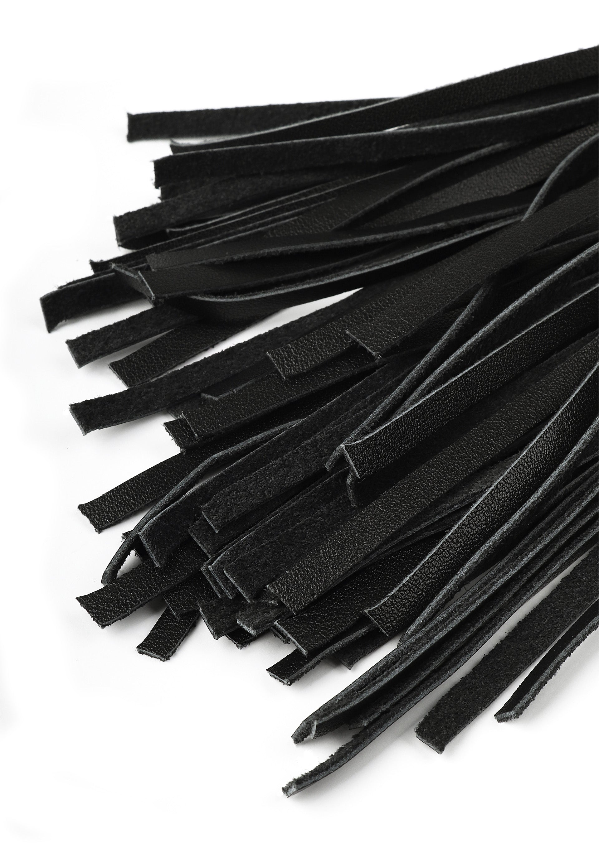 Frusta in vera pelle 55 cm nera