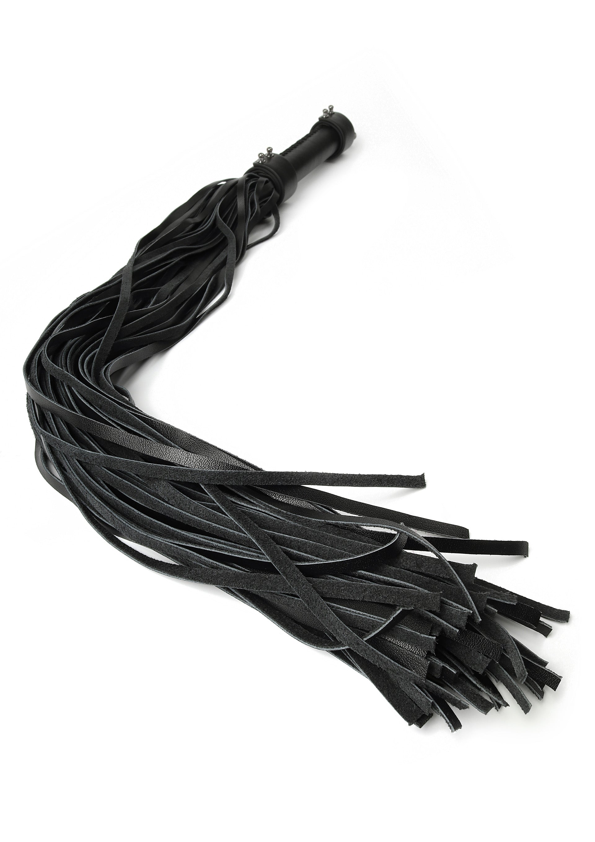 Frusta in vera pelle 75cm nera