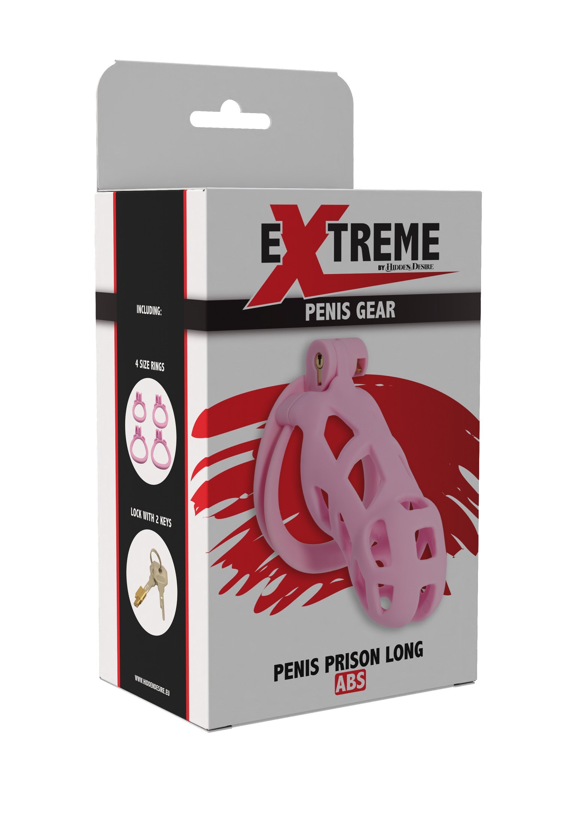 Gabbia per pene lunga rosa